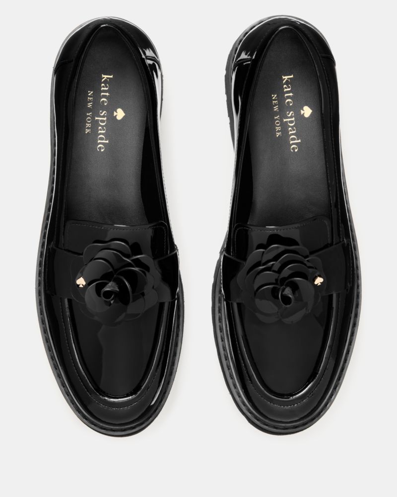 Katespade Flora Lug Loafer Black