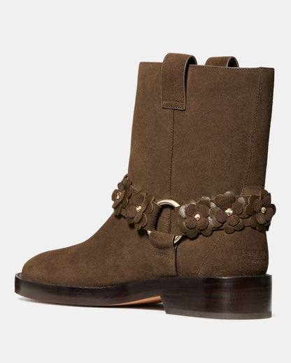 Katespade Spade Flower Garden Moto Boot Burnt Sage