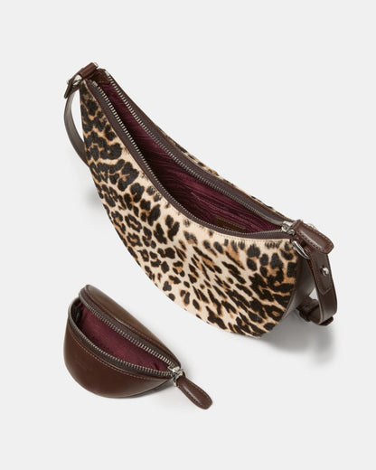 KateSpade Duo Leopard Haircalf Crossbody Bag Leopard Multi