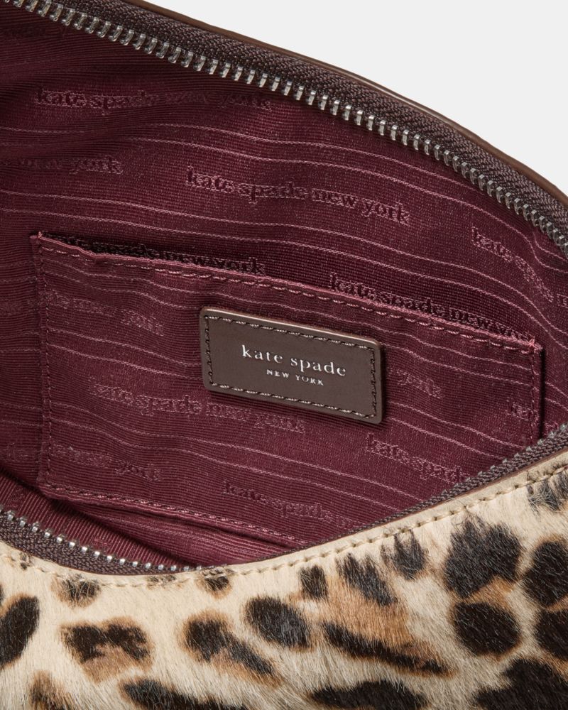 KateSpade Duo Leopard Haircalf Crossbody Bag Leopard Multi