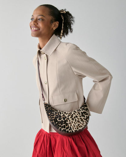 KateSpade Duo Leopard Haircalf Crossbody Bag Leopard Multi