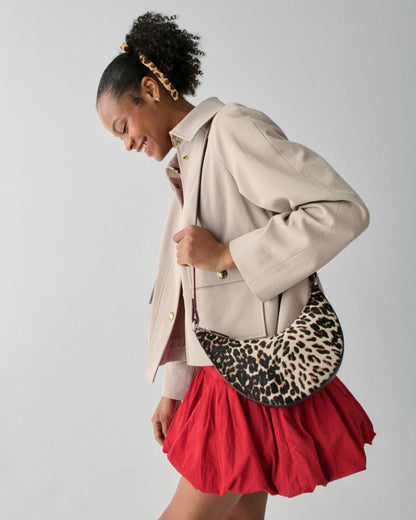 KateSpade Duo Leopard Haircalf Crossbody Bag Leopard Multi