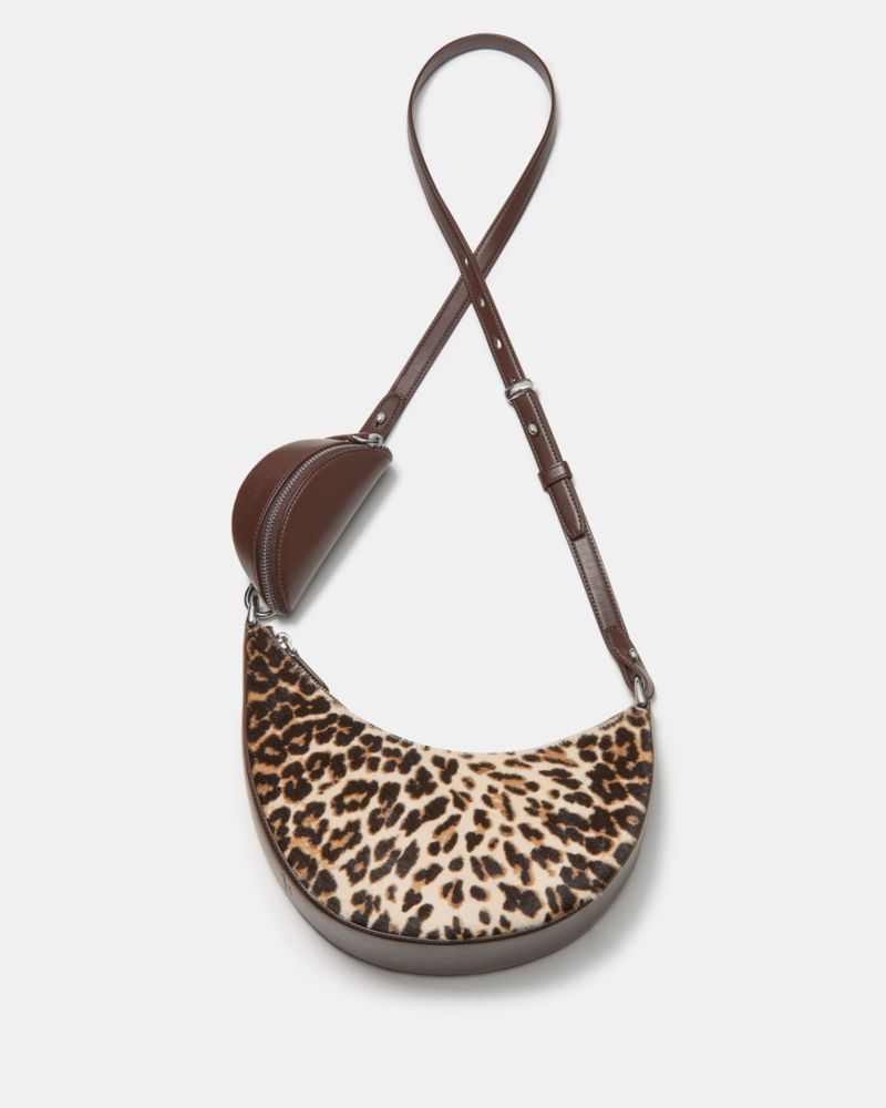 KateSpade Duo Leopard Haircalf Crossbody Bag Leopard Multi