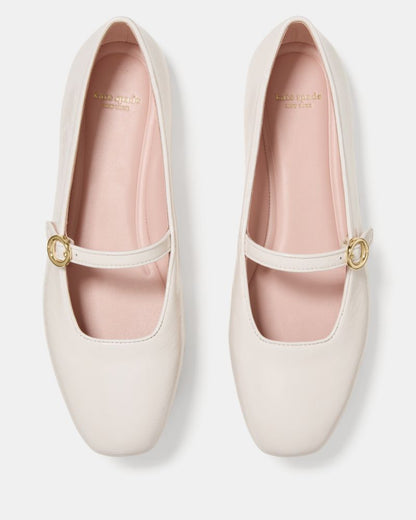 Katespade Halo Mary Jane Flat Cream