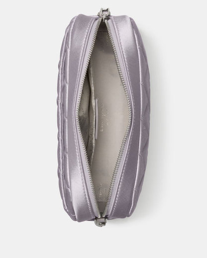 KateSpade Carey Quilted Satin Mini Camera Bag Gravel Grey