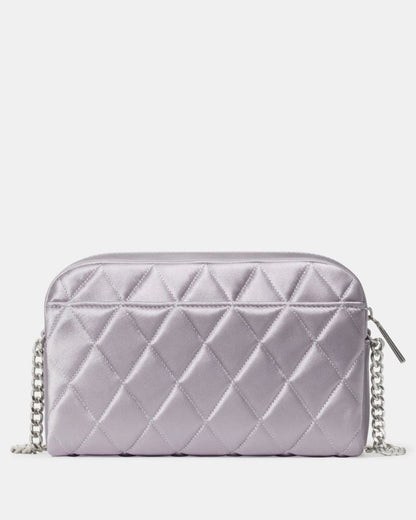 KateSpade Carey Quilted Satin Mini Camera Bag Gravel Grey