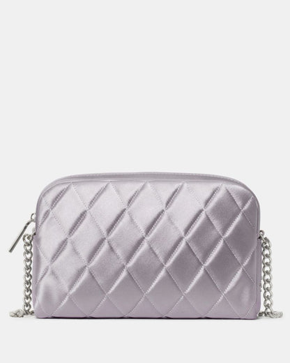 KateSpade Carey Quilted Satin Mini Camera Bag Gravel Grey
