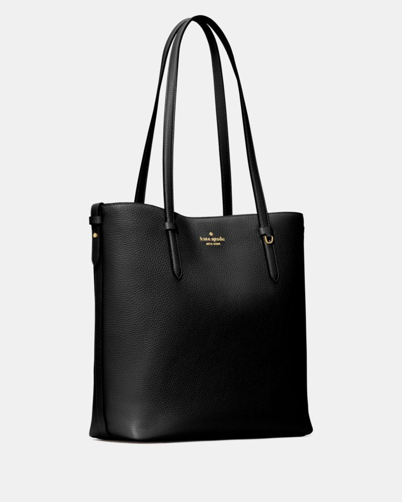 KateSpade Juliette Leather Medium Tote Black