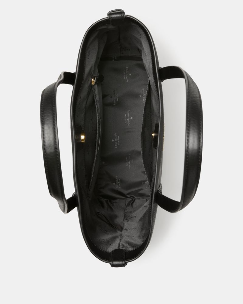 KateSpade Juliette Leather Medium Tote Black