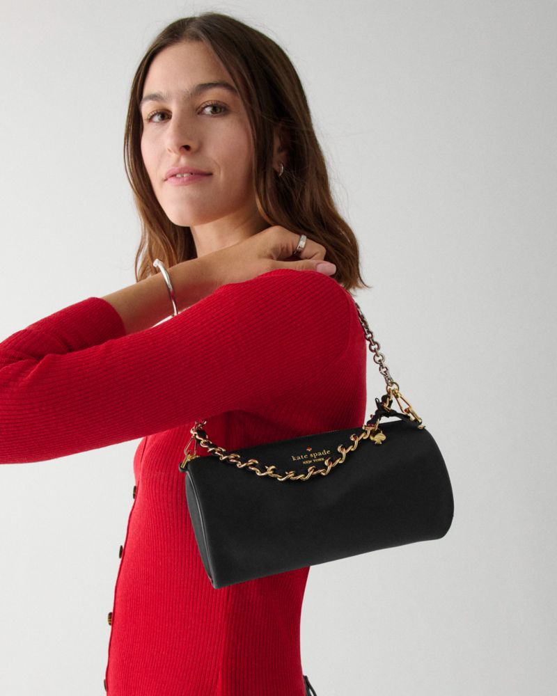 KateSpade Roulette Nylon Mini Crossbody Convertible Bag Black