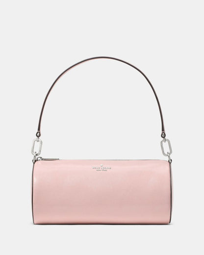 KateSpade Roulette Glazed Leather Medium Shoulder Bag Tutu Pink