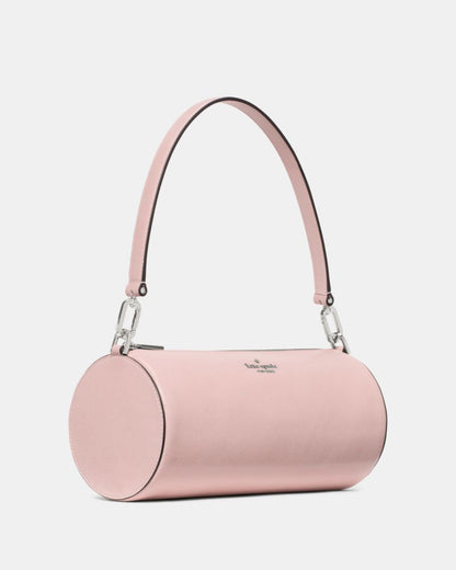 KateSpade Roulette Glazed Leather Medium Shoulder Bag Tutu Pink