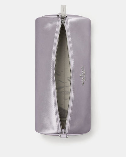 KateSpade Roulette Satin Mini Convertible Crossbody Gravel Grey