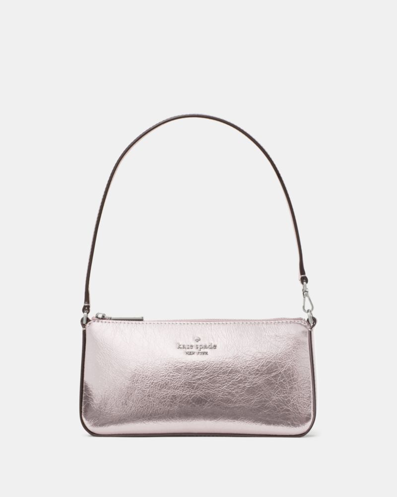 KateSpade Gemini Metallic Convertible Wristlet Lilac Moonlight