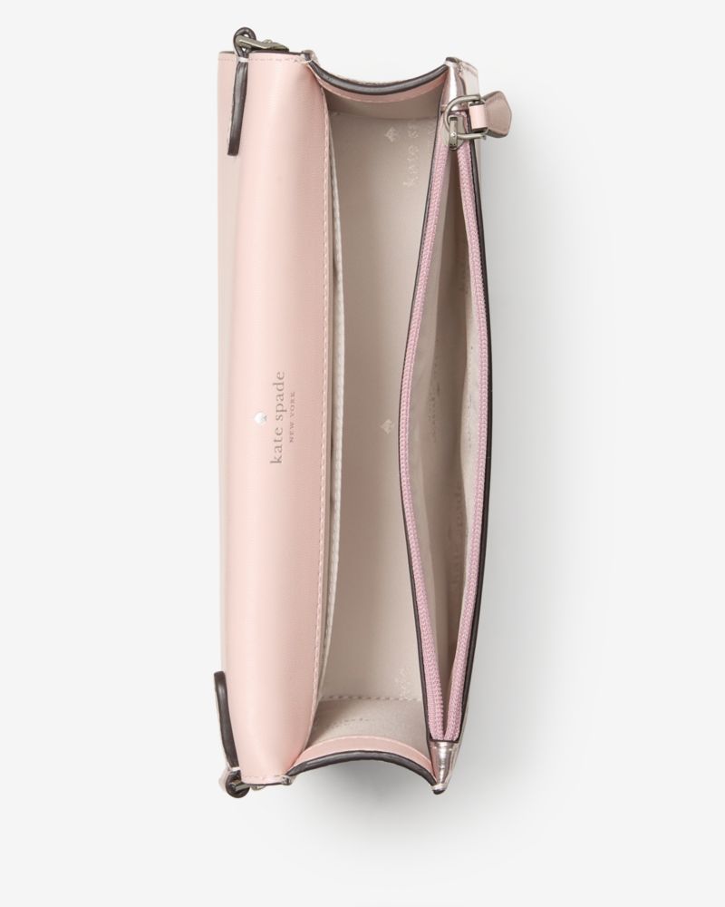 KateSpade Madison Metallic Willow Mini Flap Crossbody Lilac Moonlight