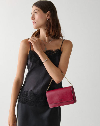 KateSpade Madison Willow Mini Flap Crossbody Red Jam