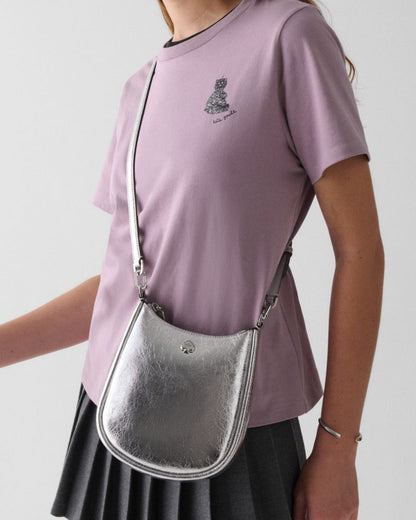 KateSpade Kayla Small Swingpack Silver