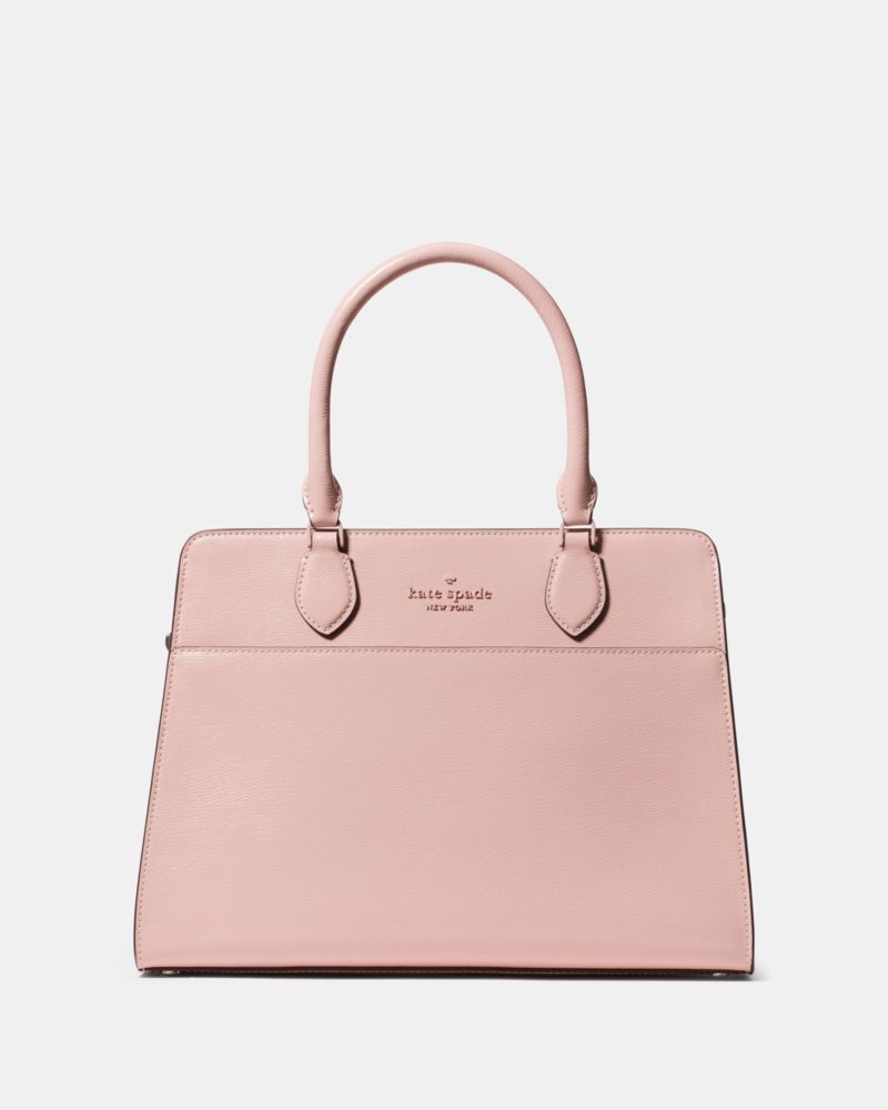 KateSpade Madison Textured Patent Leather Medium Satchel Tutu Pink