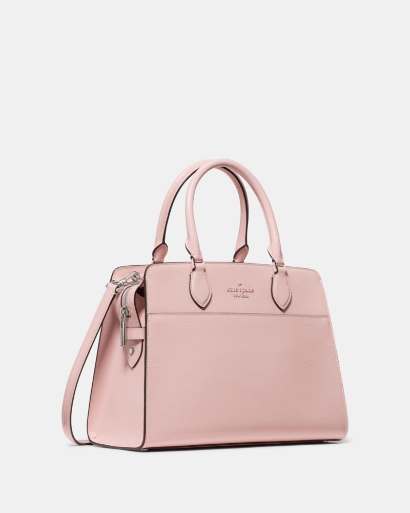 KateSpade Madison Textured Patent Leather Medium Satchel Tutu Pink