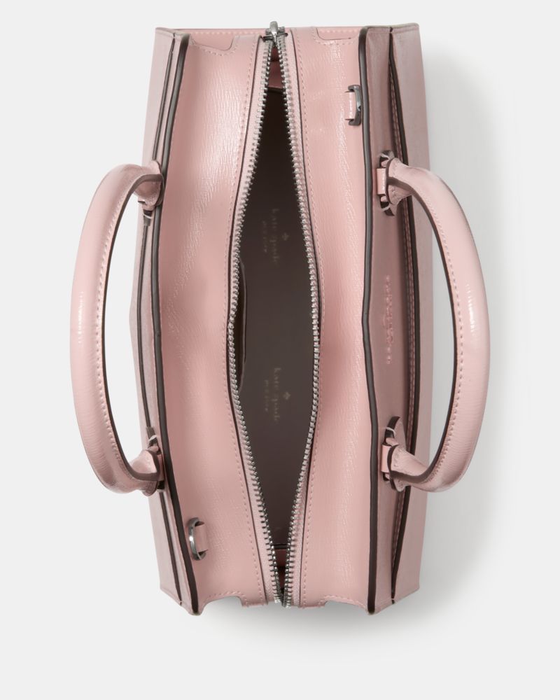 KateSpade Madison Textured Patent Leather Medium Satchel Tutu Pink