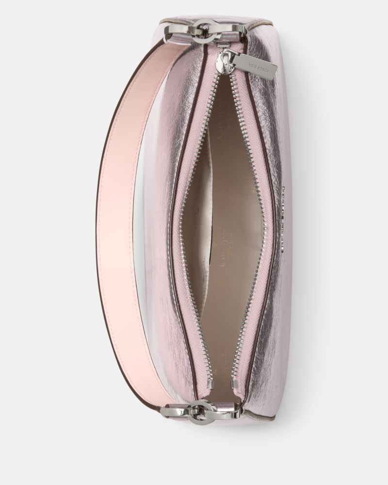 KateSpade Margot Crinkle Metallic Convertible Shoulder Bag Lilac Moonlight