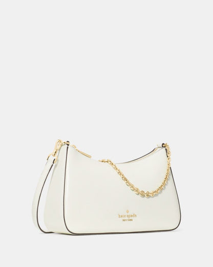 KateSpade Margot Textured Patent Leather Convertible Crossbody Meringue