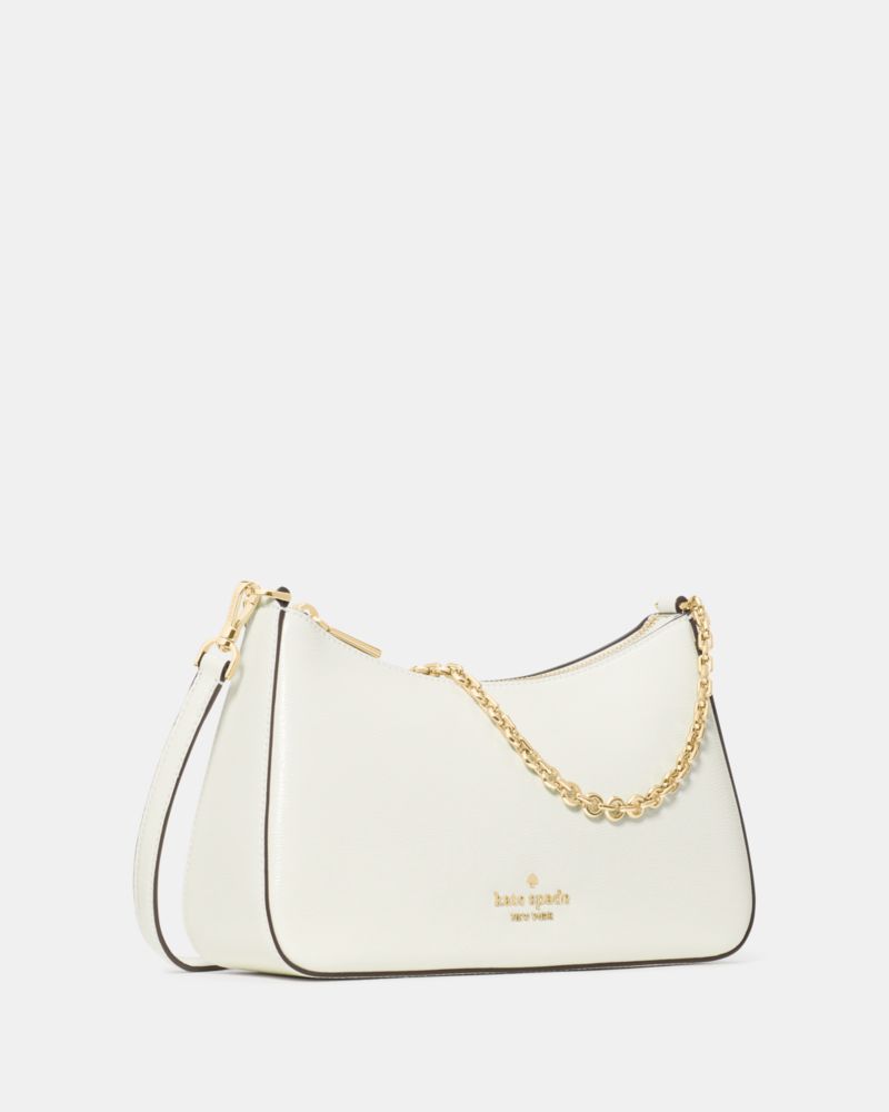 KateSpade Margot Textured Patent Leather Convertible Crossbody Meringue