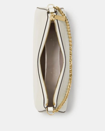 KateSpade Margot Textured Leather Shoulder Bag Meringue