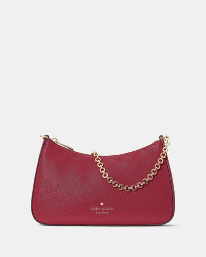 KateSpade Margot Textured Patent Leather Convertible Crossbody Red Jam