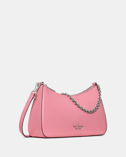 KateSpade Margot Textured Leather Shoulder Bag Grapefruit Soda