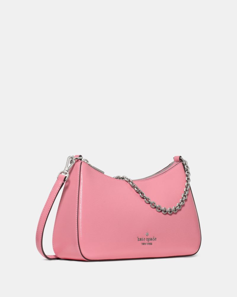 KateSpade Margot Textured Leather Shoulder Bag Grapefruit Soda