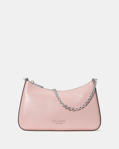 KateSpade Margot Textured Patent Leather Convertible Crossbody Tutu Pink