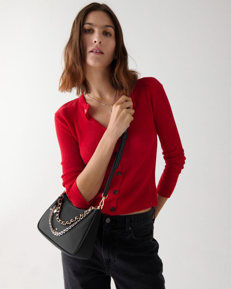 KateSpade Margot Nylon Convertible Crossbody Black