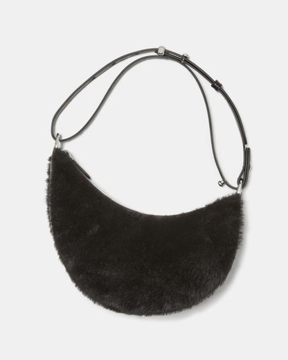 KateSpade Duo Shearling Bear Crossbody Bag Black Multi