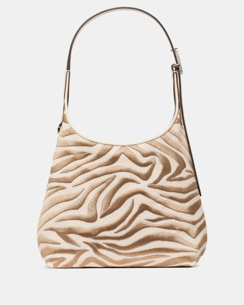 KateSpade 454 Zebra Small Shoulder Bag Neutral Multi