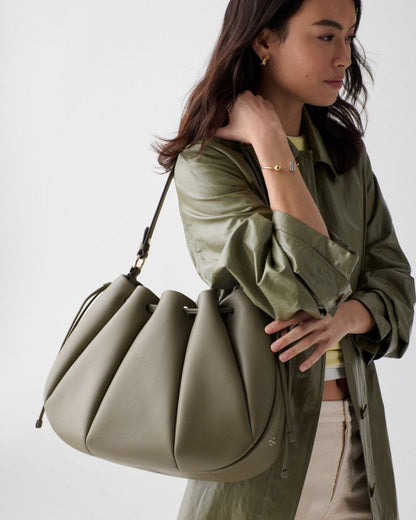KateSpade Pinch Shoulder Bag Oyster Shell