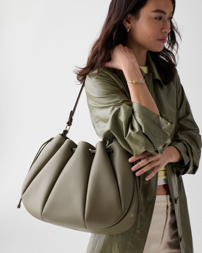 KateSpade Pinch Shoulder Bag Oyster Shell
