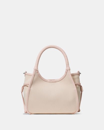 KateSpade Stash Canvas Floral Small Carryall Bag Pearl Pink Multi
