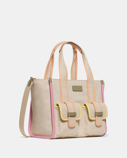 KateSpade Kip Cargo Small Tote Bag Rainbow Multi