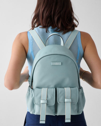 KateSpade Carter Nylon Cargo Backpack Aventurine Multi