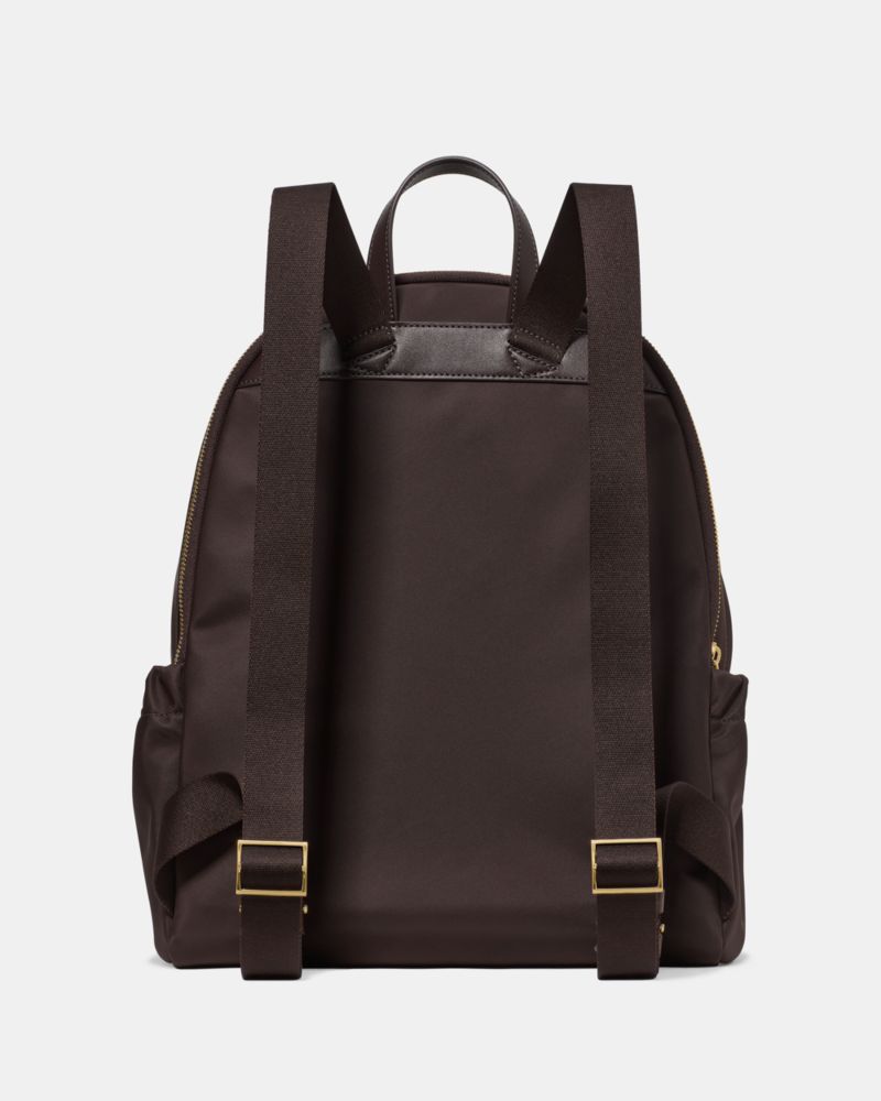 KateSpade Carter Nylon Cargo Large Backpack Hot Fudge