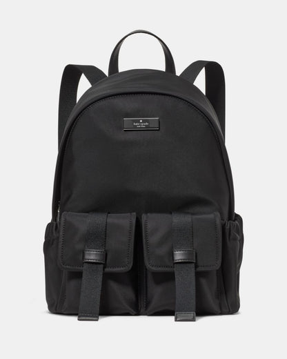 KateSpade Carter Nylon Cargo Backpack Black