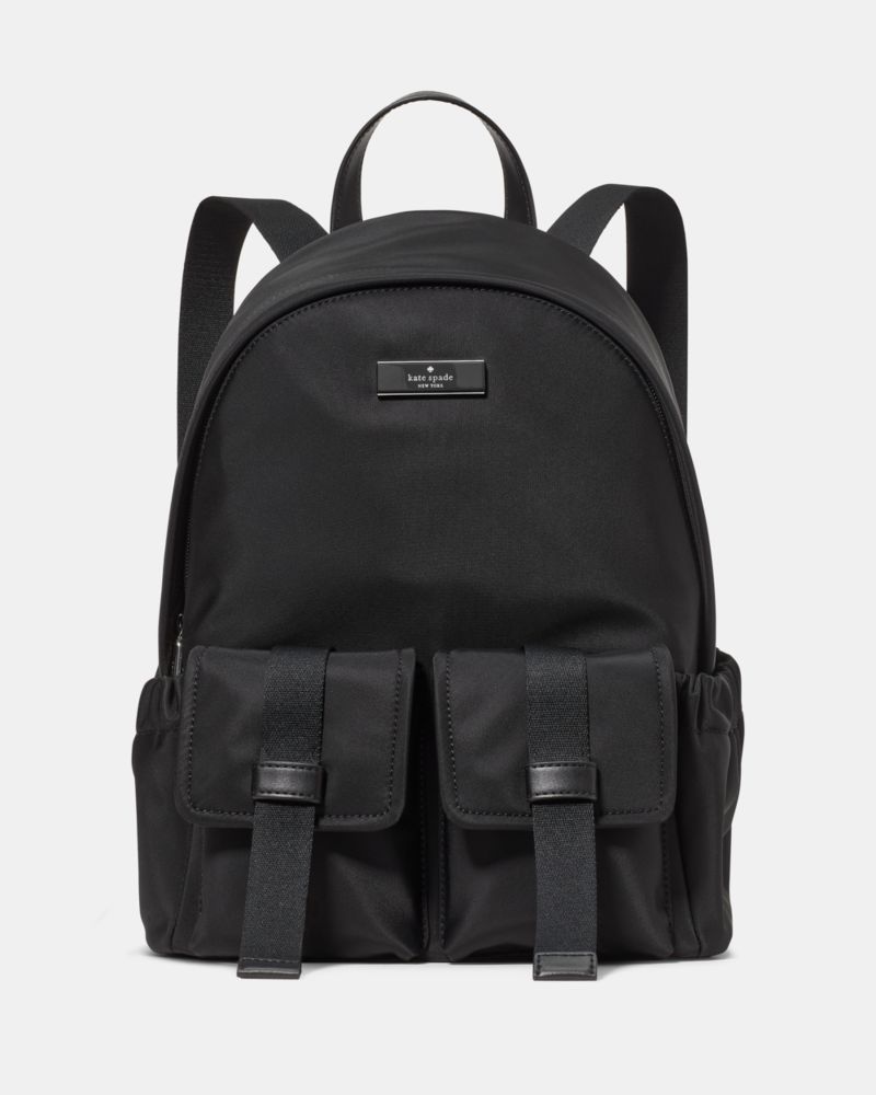 KateSpade Carter Nylon Cargo Backpack Black