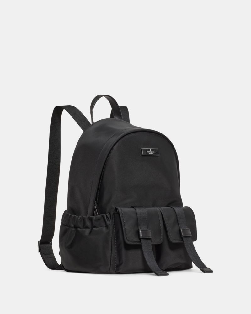 KateSpade Carter Nylon Cargo Backpack Black