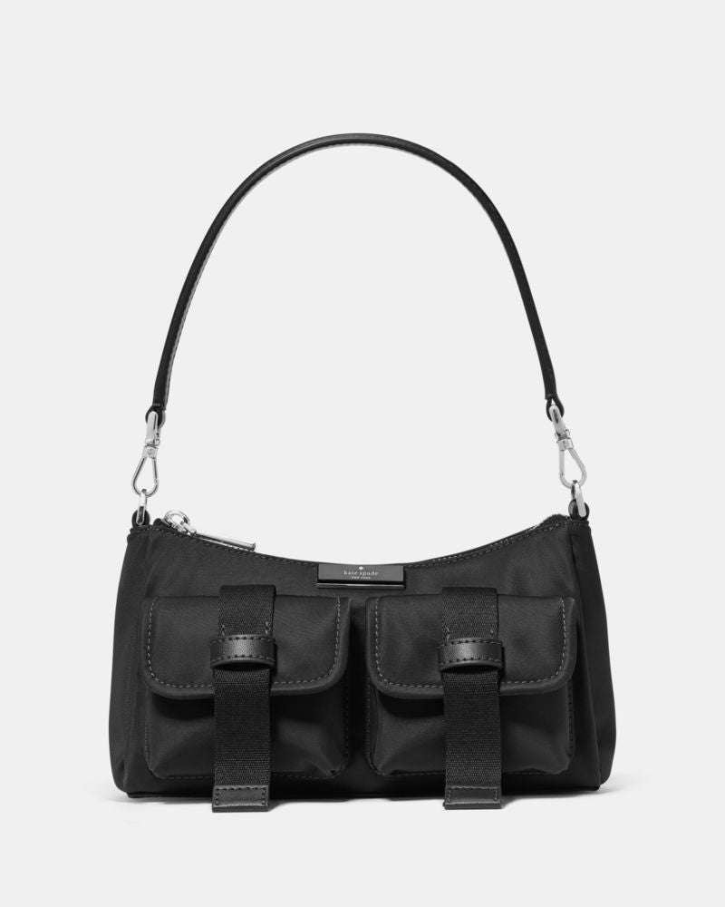 KateSpade Carter Nylon Cargo Crossbody Bag Black