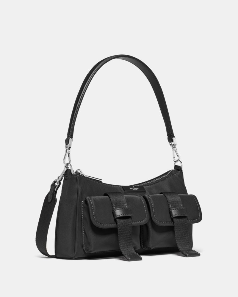 KateSpade Carter Nylon Cargo Crossbody Bag Black