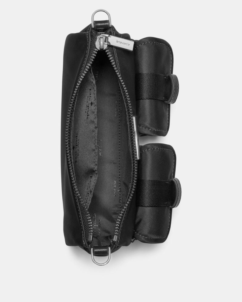 KateSpade Carter Nylon Cargo Crossbody Bag Black