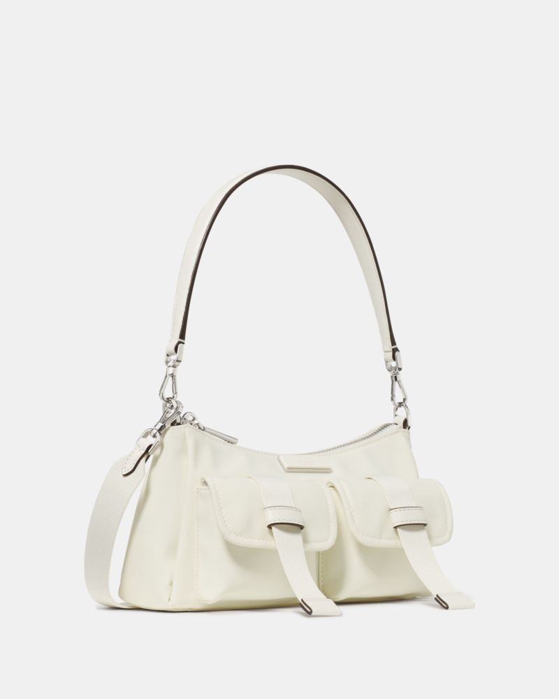 KateSpade Carter Nylon Cargo Crossbody Bag Meringue