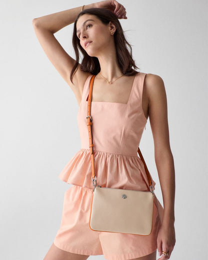 KateSpade Kayla Triple Crossbody Bag Milk Glass Multi