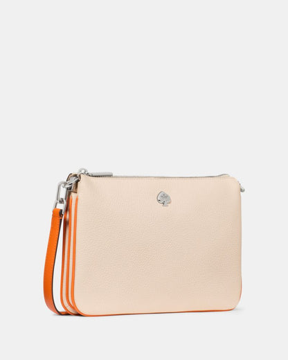 KateSpade Kayla Triple Crossbody Bag Milk Glass Multi